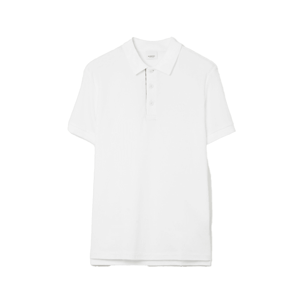 BR Monogram Motif Cotton Piqué Polo Shirt - ForPrestige