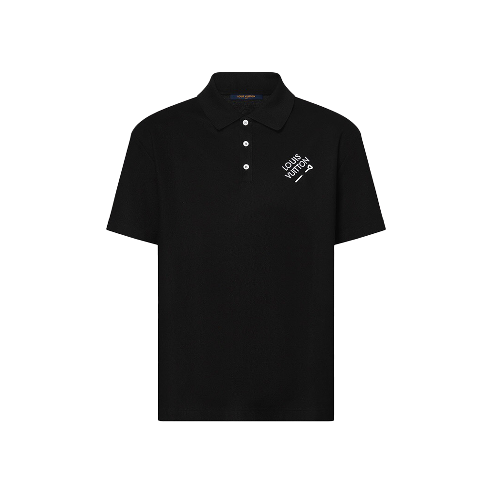 LV Black Polo Shirt - ForPrestige